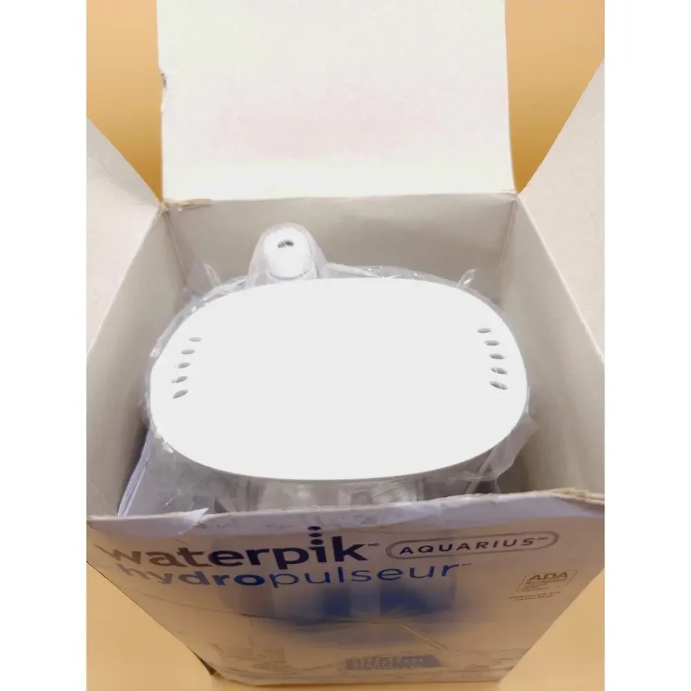 Waterpik Aquarius Water Flosser 10 Pressure Settings 7 Tips 90 Seconds WP-660